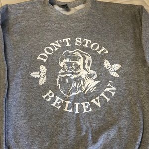 Gray Christmas sweatshirt- Never worn. Brand New!